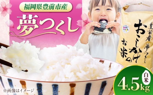 豊前市産　夢つくし　4.5kg　《豊前》　【株式会社　ぶぜん街づくり会社（「道の駅」豊前おこしかけ）】米　白米　こめ　お米　夢つくし [VBQ031]