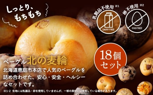 「北海道産放牧豚 無添加ウインナーセット」とトモヱベーグル「北の麦輪」18個セット