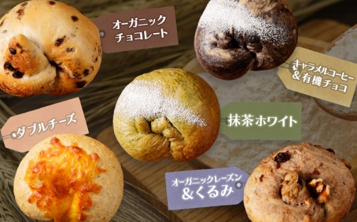 「北海道放牧豚ショルダーベーコンとモモハムブロック」とトモヱベーグル「北の麦輪」10個セット