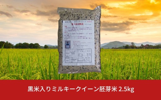 黒米入りミルキークイーン胚芽米 2.5kg 朝紫 令和７年産  [佐藤農産有機センター]【010S843】
