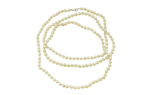 1896 アコヤ真珠6～7mm ロングネックレス120cm　アコヤ　真珠　パール　ネックレス　カジュアル　２連　国産　伊勢志摩　普段使い　6mm　7mm　伊勢市　重ね付け　ふるさと納税