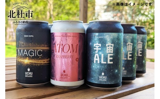 うちゅうブルーイング クラフトビール 9本セット 350ml 宇宙ビール うちゅうビール 飲み比べ 八ヶ岳 せんのや