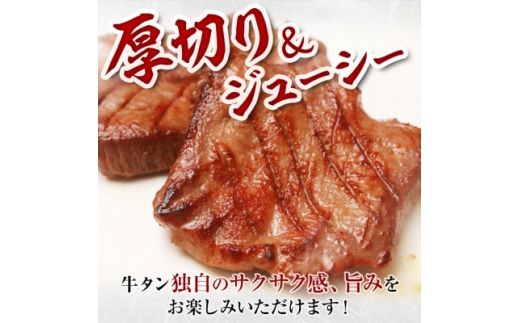 岩手県宮古市のふるさと納税 宮古の厚切り塩だれ牛タン1kg＜タン先あり＞【1636562】
