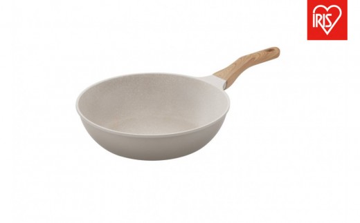 ナチュかるフライパン炒め鍋28cm IH・ガス火対応 NTL-W28MO グレイッシュモカ