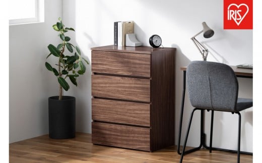 組立簡単ウッドチェスト KKWC-590 ウォールナット