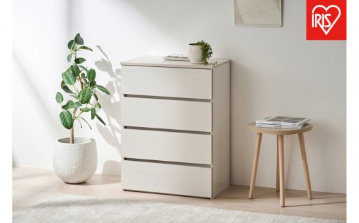 組立簡単ウッドチェスト KKWC-590 ホワイト