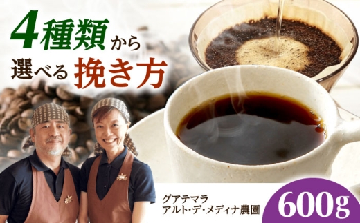 【スピード発送】グアテマラ アルト・デ・メディナ農園  600g 豆のまま コーヒー 珈琲 豆 粉 コーヒー豆 コーヒー粉 ドリップ ギフト 大阪府高槻市/自家焙煎コーヒー マウンテン [AOEL091]