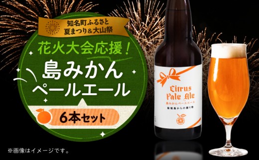 花火大会応援！島のビール”島みかんペールエール”「6本セット」　C064-003