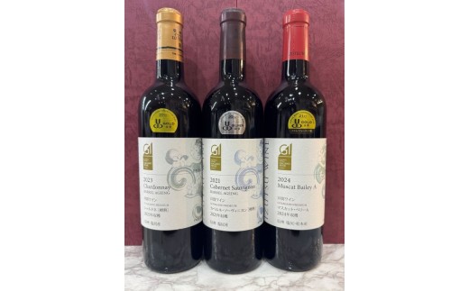 井筒ワインセット② | ワイン わいん 赤ワイン 白ワイン お酒 おさけ 酒 さけ シャルドネ カベルネソーヴィニヨン 井筒ワイン 塩尻市 長野県 信州