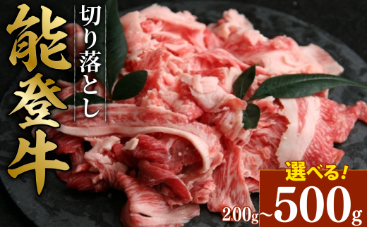 黒毛和牛 切り落とし 能登牛 500g ギフト 小分け とろける 食感 希少 ギフトボックス 贈答 プレゼント ブランド 和牛 国産 肉 冷凍 石川 羽咋 能登 国産 能登半島 牛 牛肉 焼肉 すき焼き しゃぶしゃぶ にも 災害支援 復興支援
