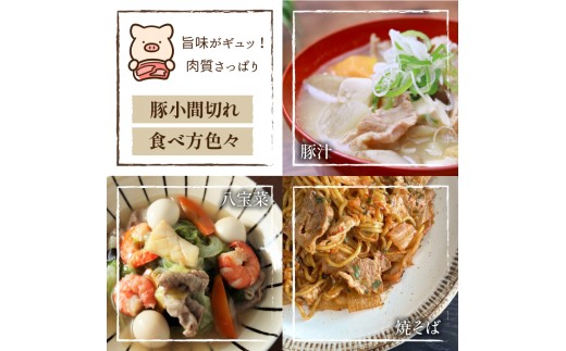 岩手県滝沢市のふるさと納税 国産 四元豚 小間切れ 小分け セット 真空パック 300g 10個 総量 3000g ／ ありすぽーく 豚 肉 豚肉 豚こま 豚小間 切り落とし ３００ｇ 3kg ３ｋｇ ３０００ｇ 小分け包装 個包装 真空 焼肉 焼き肉 炒め物 自宅用 家庭用 人気 おすすめ