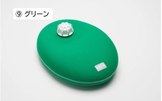 クロッツやわらか湯たんぽ/たまご型（グリーン）_0717Z-9