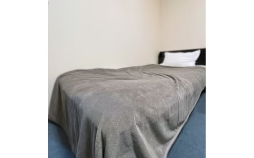 活生綿モノトーン毛布　ライトグレー【1182882】