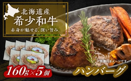 北海道 北十勝 短角牛 ハンバーグ 160g×5《足寄町》【北十勝ファーム有限会社】北海道 牛肉 牛 肉 にく お肉 はんばーぐ 短角牛 和牛 国産牛 霜降り肉 霜降り 高級肉 おすすめ ギフト 直送 特産品 冷凍 国産 十勝 足寄町 [BEAI089]