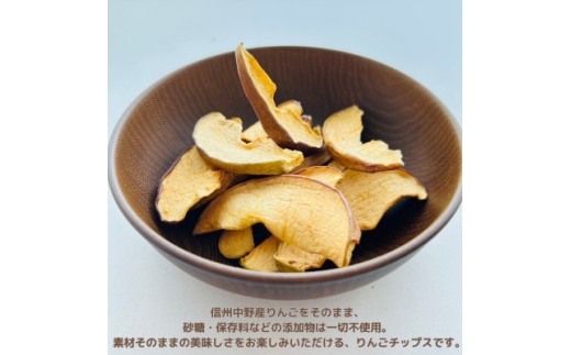 信州中野のりんごチップス　6袋セット　ワンちゃんも食べられます。　【1618377】