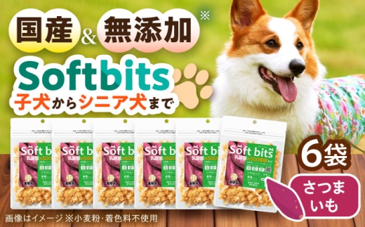 Softbits ドッグフード さつまいも（40g×6P）/ ドッグフード 犬 いぬ ドッグ おやつ ペットフード / 大村市 / サポート [ACAM019]