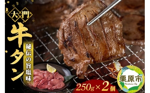 牛タン専門店 大門 牛タン 250g×2個 冷凍 旨塩味 厚切り 本場の味 ジューシー おかず おつまみ