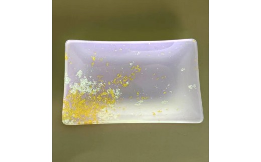 角小皿 FATA  パープル（金箔） 2374499 - 和歌山県海南市