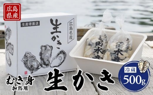 島田水産　Shimada　Oyster　生かき500ｇ（加熱用）【広島かき 広島牡蠣 牡蠣 新鮮 旬 おすすめ 人気 広島県 宮島 廿日市市】 780050 - 広島県廿日市市