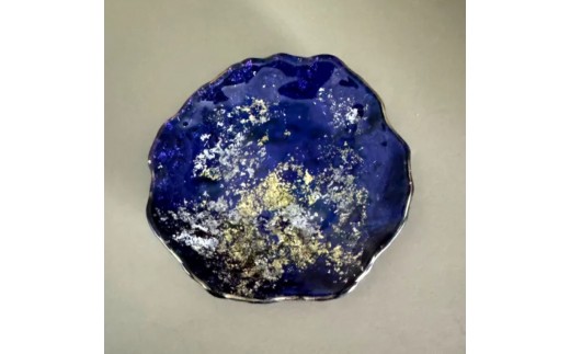 豆皿 口金ロック マジョブルー