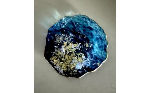 豆皿 口金ロック グラデーションブルー 2374534 - 和歌山県海南市