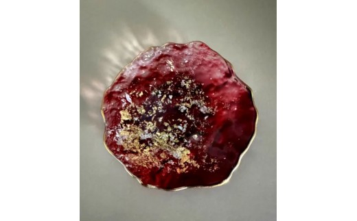 豆皿 口金ロック グラデーションレッド