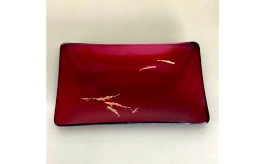 角小皿 鯉 赤溜 2374504 - 和歌山県海南市