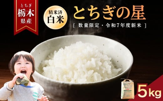 【先行予約】とちぎの星  5kg | お米 米 もち米 ミルキークイーン きぬはなもち とちぎの星 コシヒカリ こしひかり 美味しい お弁当 選べる 定期便 ふるさと 納税 栃木県 矢板市 2375024 - 栃木県矢板市
