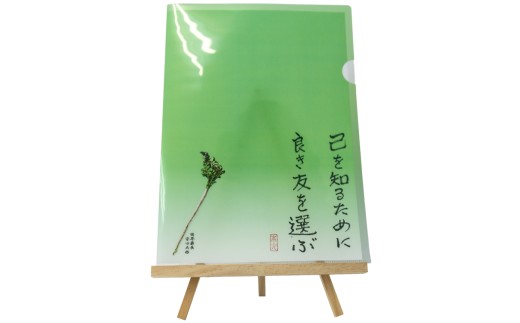 オールケアクリアファイルA4【己を知るために良き友を選ぶ】[2449]