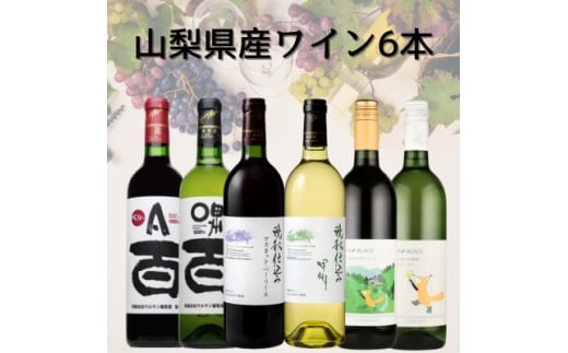 山梨県産ワイン6本セット　043【1682291】