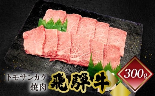 【年内順次発送】菊の井 飛騨牛トモサンカク焼肉  300g（2～3人前）牛肉 ブランド牛 国産 牛 ともさんかく 高級 やきにく 焼き肉【冷凍】 年内配送 年内発送 年内に届く 年内お届け