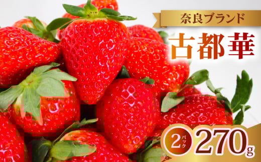 いちご 古都華 2026年 発送（270g×2パック） 家庭用 予約受付中 数量限定 いちご イチゴ 先行予約 いちご 苺 奈良ブランド苺 イチゴ ブランド 古都華 大粒 苺 旬 産地 直送 フレッシュ 新鮮  フルーツ 果物 くだもの  萩原いちご農園 奈良県 奈良市 hgi03