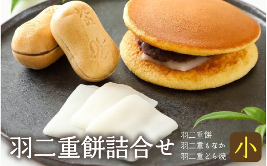 羽二重餅詰合せ（小）[A-046002]  / 羽二重餅 餅 もち ふんわり 餅菓子 和菓子 菓子 銘菓 絹 個包装 ギフト プレゼント 最中 もなか モナカ どら焼き どらやき