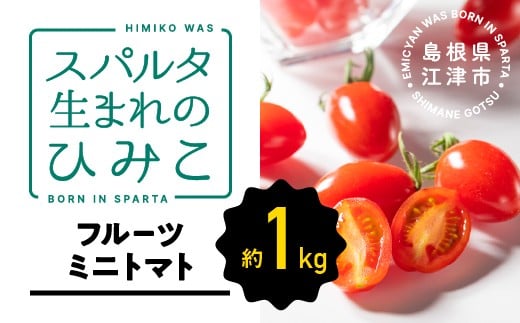 【先行予約】 ☆ 糖度 10度以上 ☆ 厳選 スパルタ生まれのひみこ ミニトマト 約1kg 【GC-36】 お届け：4月中旬～6月中旬ごろ順次発送 フルーツトマト トマト 野菜 サラダ 完熟 新鮮 産地直送 冷蔵