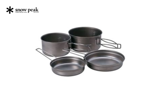 スノーピーク  チタンパーソナルクッカーセット SCS-020T (Snow Peak) キャンプ用品 アウトドア用品 防災 防災グッズ 防災用品 【035S007】