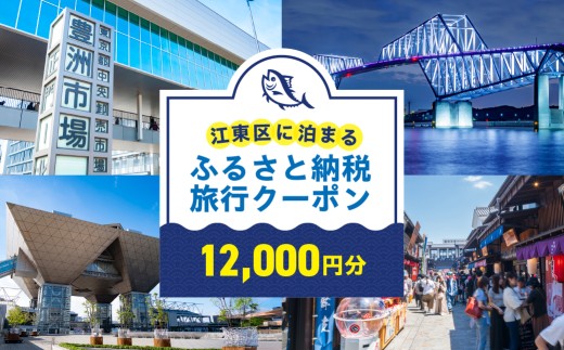 江東区に泊まるふるさと納税旅行クーポン　12,000円分【旅行 クーポン 割引券 ツアー 飛行機 ホテル 宿泊 日本航空 スカイマーク ピーチ】