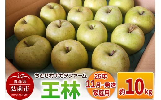 【25年11月～発送】りんご【家庭用】王林 約10kg