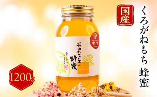 【国産蜂蜜】くろがねもち はちみつ 1200g 2128015 - 岐阜県大垣市