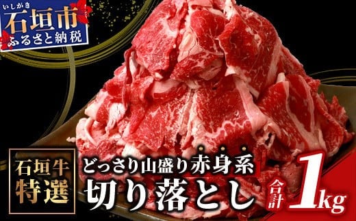 石垣牛・赤身系切り落とし どっさり山盛り1kg入り