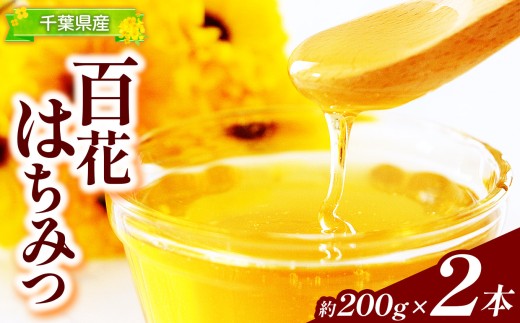 【 数量限定 】千葉県産 天然 百花はちみつ 約200g × 2個 | 君津生キクラゲ販売所 希少 天然はちみつ ハチミツ ハニー ひゃっか 天然100％ 日本ミツバチ 非常食 保存食 備蓄 千葉県 君津 きみつ 2421211 - 千葉県君津市