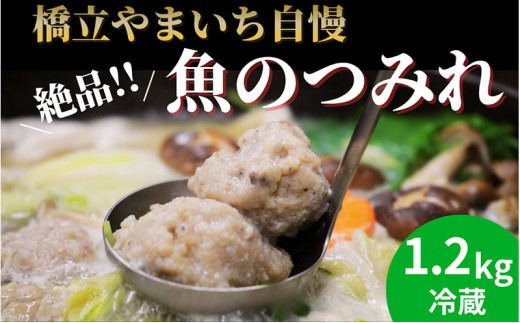 橋立やまいち自慢の魚のつみれ 4パックセット（冷蔵）1200g つみれ 魚 鍋 京都府 宮津市 [№5716-0728]