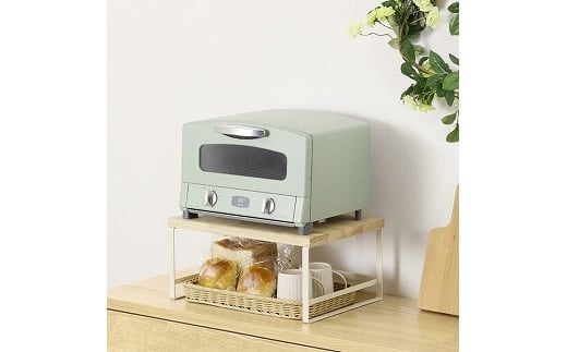 GR-063頑丈トースターラックバスケット付き WH FC030218