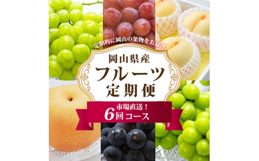 ＜発送月固定定期便＞岡山県産 フルーツ定期便全6回【4014389】