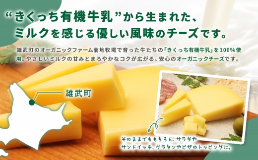 北海道雄武町産　きくっち有機チーズ（80g×3個）