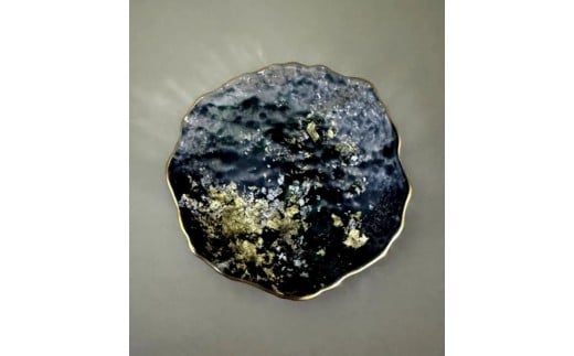 豆皿 口金ロック グラデーションブラック ［NF165］