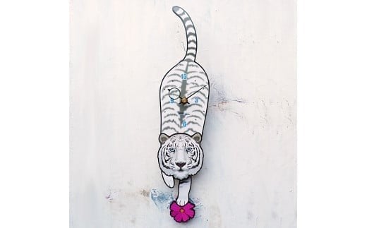 白虎ホワイトタイガーの振り子時計 C-CE-HT0A