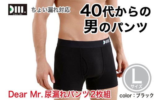 【Dear Mr.】40代からの男のパンツ 尿漏れパンツ 男性用 2枚組 Lサイズ