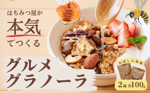 グラノーラ 無添加 国産はちみつ使用【ノラノーラ ミケ&クロ】 ココナッツ・ショコラ 食べ比べセット(100g×2) A-MT-A05A 597802 - 岡山県西粟倉村
