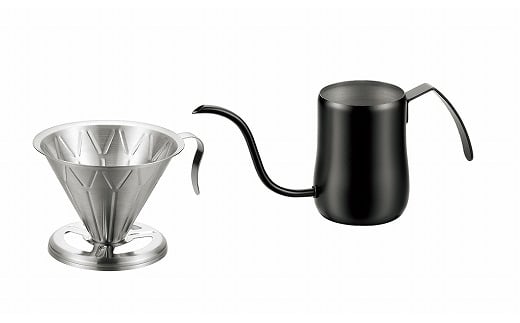 燕熟の技 コーヒドリップポットブラック & コーヒドリッパー FC015411