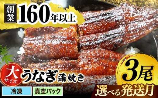 【うなぎや】【4月発送】 炭火焼 うなぎの蒲焼き 3尾 【紀州備長炭使用】 鰻 ウナギ 土用の丑の日 丑の日 蒲焼き 蒲焼 老舗 真空パック 特大 大 特上 送料無料 多治見市 [TFO003]